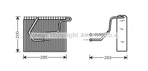 Испаритель, кондиционер AVA QUALITY COOLING RTV100