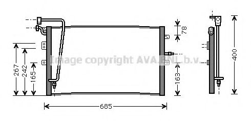 Конденсатор, кондиционер AVA QUALITY COOLING SB5039