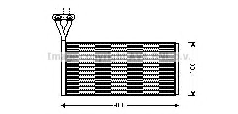 Теплообменник, отопление салона AVA QUALITY COOLING SC6015