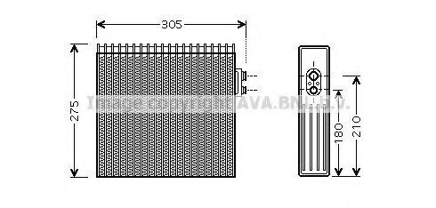 Испаритель, кондиционер AVA QUALITY COOLING TOV421