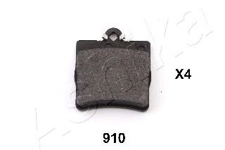 Комплект тормозных колодок, дисковый тормоз ASHIKA 51-09-910