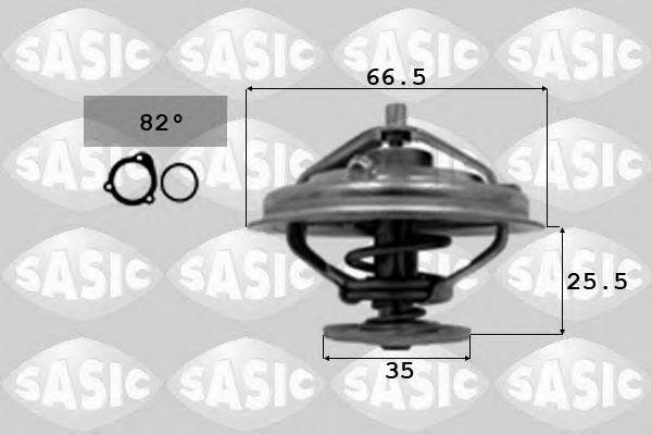 Термостат, охлаждающая жидкость SASIC 3306074