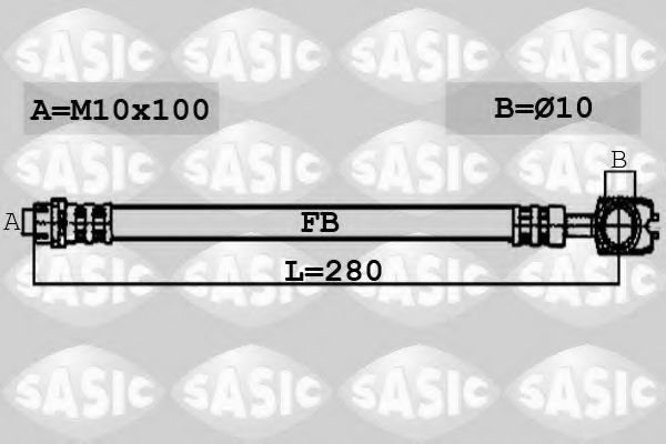 Тормозной шланг SASIC 6606079