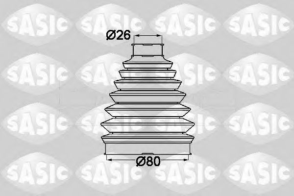 Комплект пылника, приводной вал SASIC 1904013