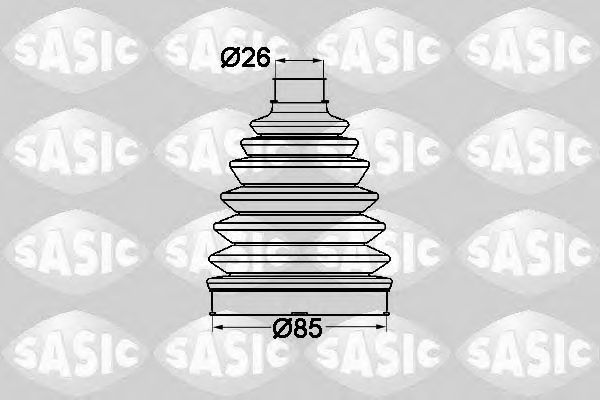 Комплект пылника, приводной вал SASIC 1904021