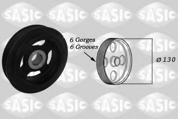 Ременный шкив, коленчатый вал SASIC 2156049