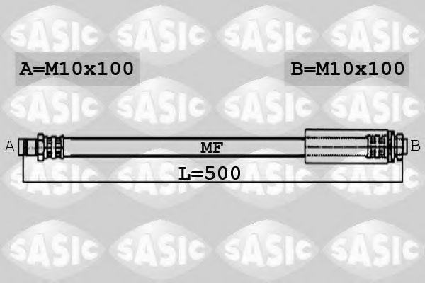 Тормозной шланг SASIC 6606224