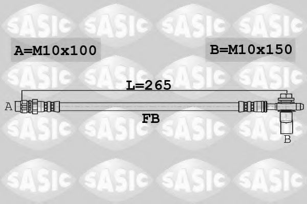 Тормозной шланг SASIC 6606169