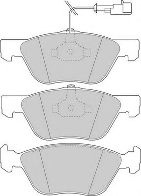Комплект тормозных колодок, дисковый тормоз DURON DBP231052