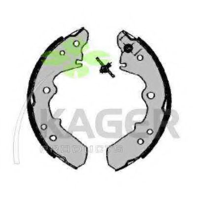 Комплект тормозных колодок KAGER 340028