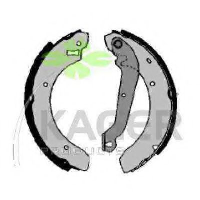 Комплект тормозных колодок KAGER 340221