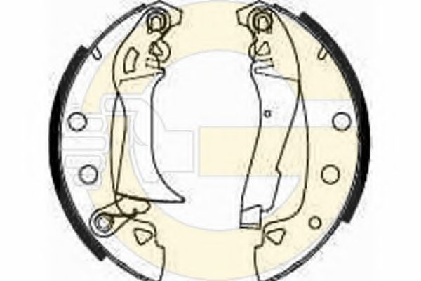 Комплект тормозных колодок GIRLING 5180373