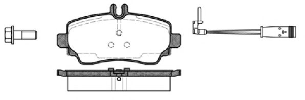 Комплект тормозных колодок, дисковый тормоз KAWE 0650 22