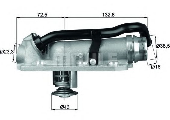 Термостат, охлаждающая жидкость MAHLE ORIGINAL TM 8 105