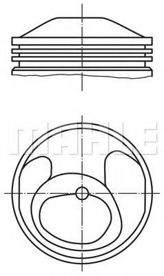 Поршень MAHLE ORIGINAL 503 81 00