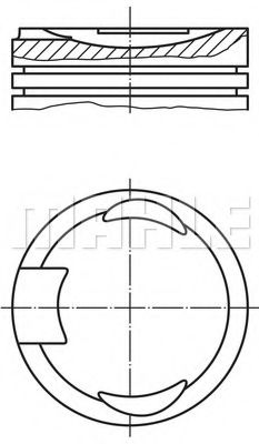 Поршень MAHLE ORIGINAL 151 84 00