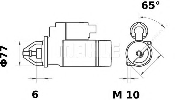 Стартер MAHLE ORIGINAL MS 233