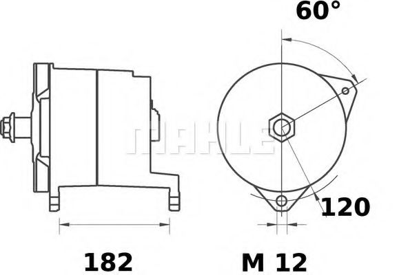 Генератор MAHLE ORIGINAL MG 297