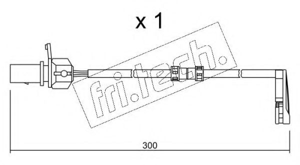 Сигнализатор, износ тормозных колодок fri.tech. SU.292