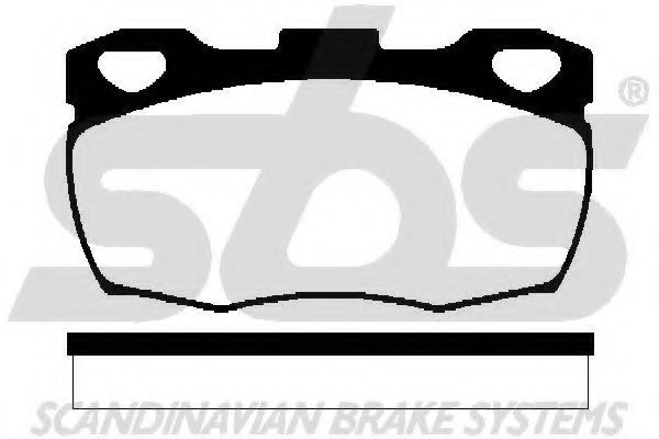 Комплект тормозных колодок, дисковый тормоз sbs 1501224018