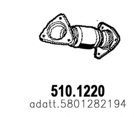 Труба выхлопного газа ASSO 5101220