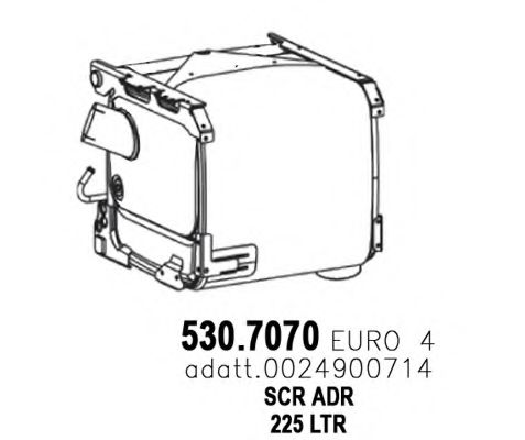 Сажевый / частичный фильтр, система выхлопа ОГ ASSO 530.7070