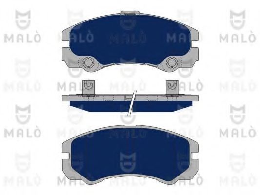 Комплект тормозных колодок, дисковый тормоз MALÒ 1050033