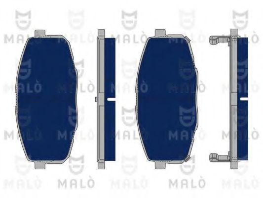 Комплект тормозных колодок, дисковый тормоз MALÒ 1050195