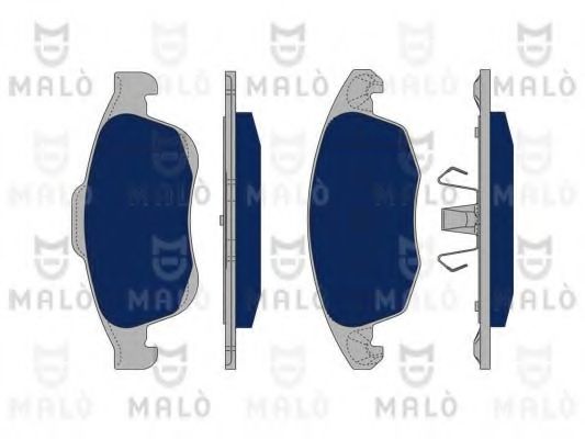 Комплект тормозных колодок, дисковый тормоз MALÒ 1050254