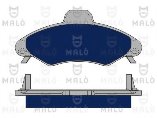Комплект тормозных колодок, дисковый тормоз MALÒ 1050360