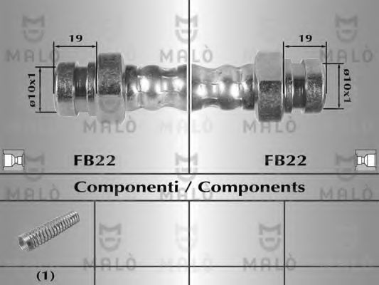 Тормозной шланг MALÒ 80641