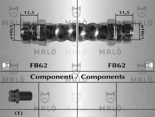 Тормозной шланг MALÒ 80723