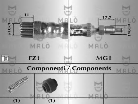 Тормозной шланг MALÒ 8534