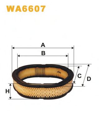 Воздушный фильтр WIX FILTERS WA6607