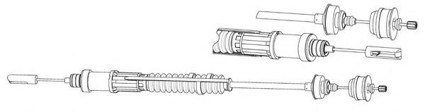 Трос, управление сцеплением CEF CT01156