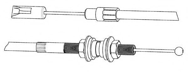 Трос, управление сцеплением CEF VW01132