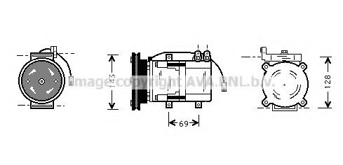 Компрессор, кондиционер PRASCO HYK066