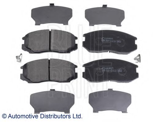 Комплект тормозных колодок, дисковый тормоз BLUE PRINT ADG04295