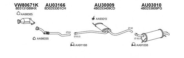 Система выпуска ОГ VENEPORTE 030132