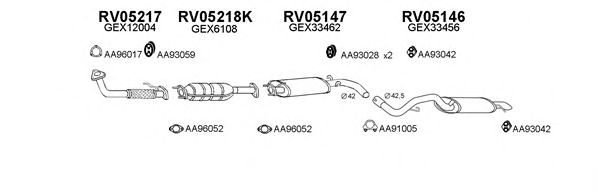 Система выпуска ОГ VENEPORTE 050023