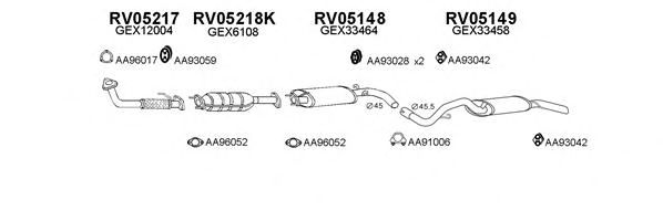 Система выпуска ОГ VENEPORTE 050024