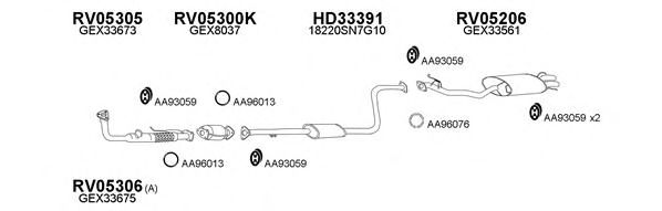 Система выпуска ОГ VENEPORTE 050076
