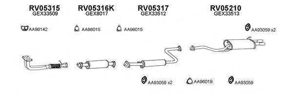 Система выпуска ОГ VENEPORTE 050089