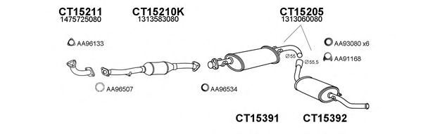 Система выпуска ОГ VENEPORTE 250064