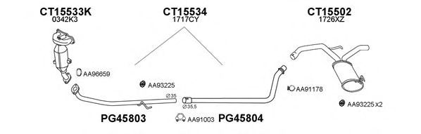 Система выпуска ОГ VENEPORTE 450193