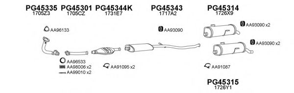 Система выпуска ОГ VENEPORTE 450492