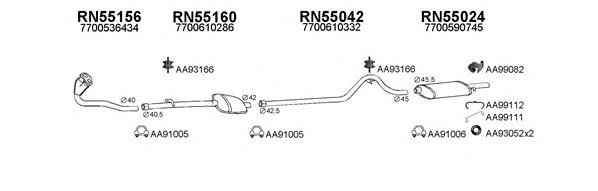 Система выпуска ОГ VENEPORTE 550224