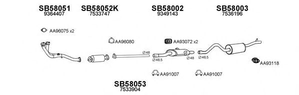 Система выпуска ОГ VENEPORTE 580018