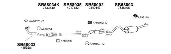 Система выпуска ОГ VENEPORTE 580021