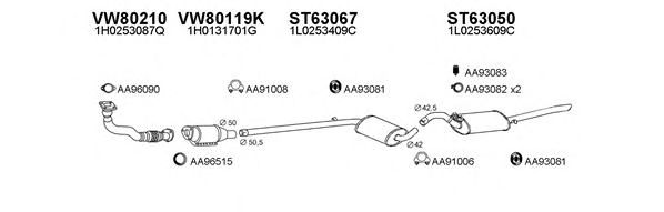 Система выпуска ОГ VENEPORTE 630129